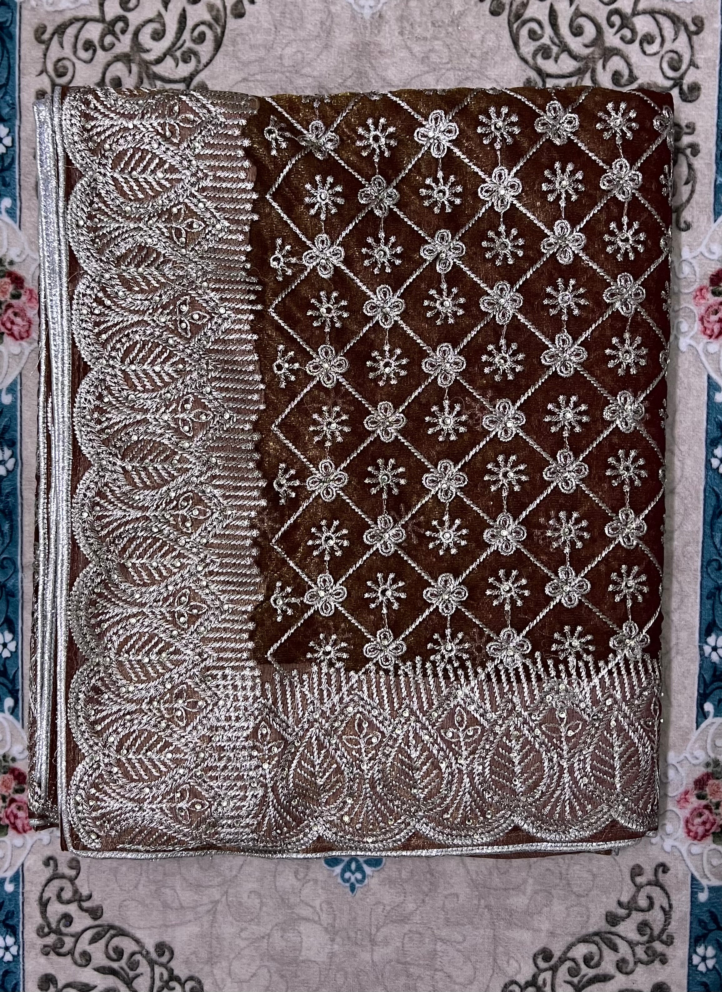 Gorgeous Stone Work Saree (JIMMY CHOO))