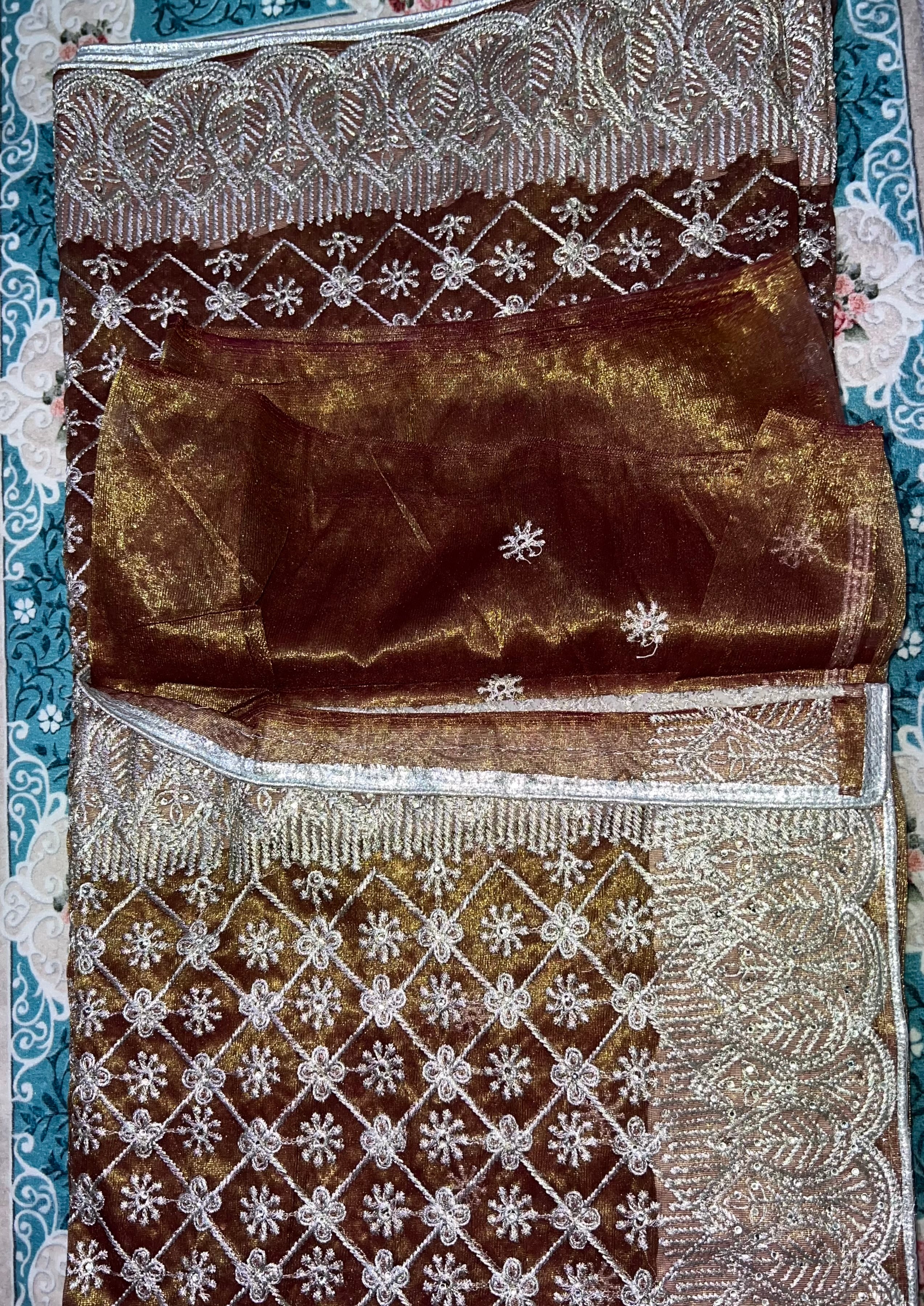 Gorgeous Stone Work Saree (JIMMY CHOO))